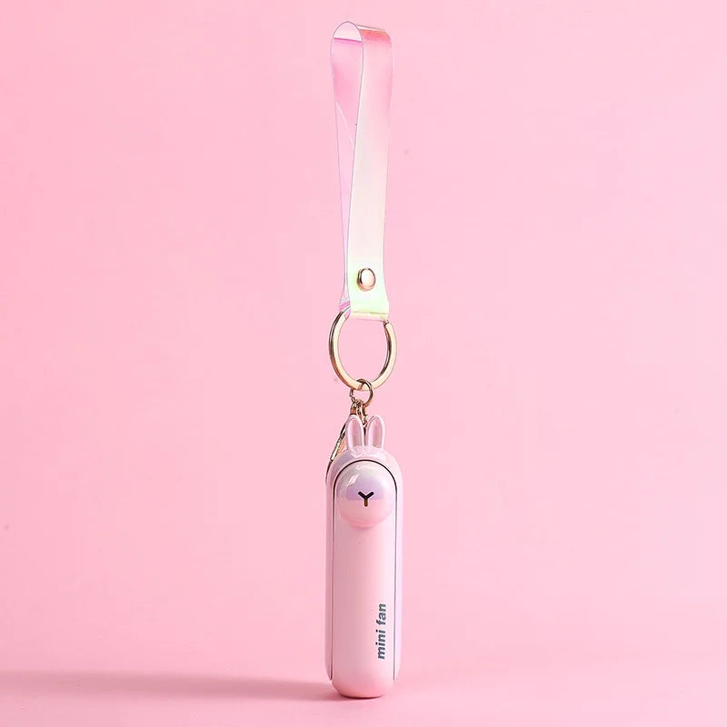 Compact Rechargeable Cute Handheld Fan: Foldable, USB-Powered Cooling on the Go