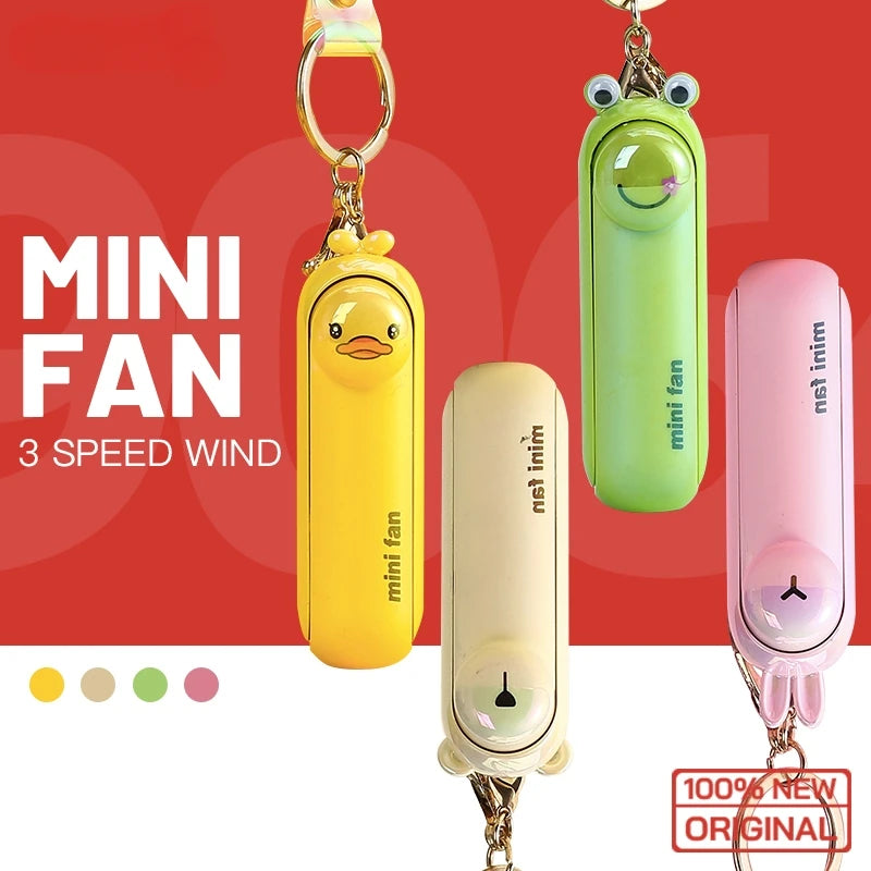 Compact Rechargeable Cute Handheld Fan: Foldable, USB-Powered Cooling on the Go