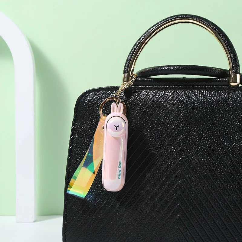 Compact Rechargeable Cute Handheld Fan: Foldable, USB-Powered Cooling on the Go