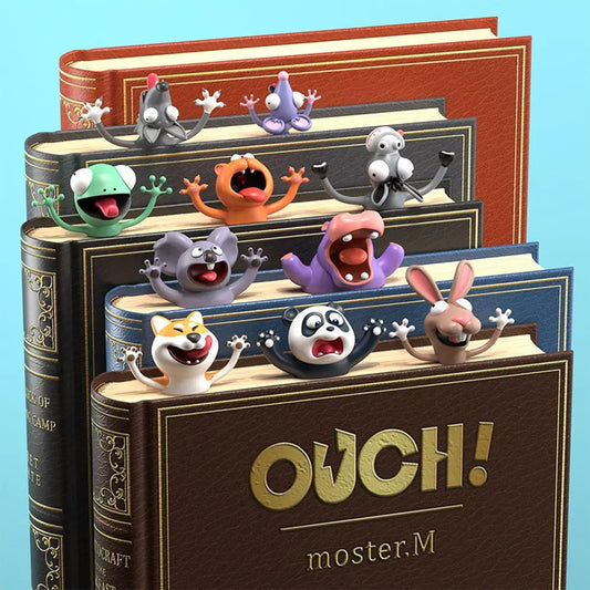 Adorable 3D Animal Bookmarks: Ocean & Cute Creatures for Kids & Book Lovers